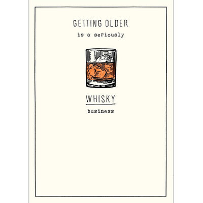 M&S Pigment Seriously Whisky Business Birthday Greeting Card 130x176mm- Buy online at McGrocer