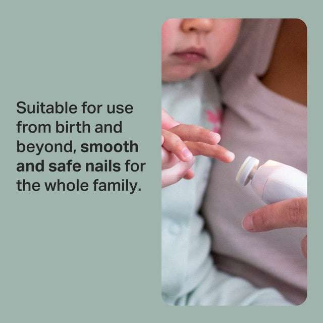 Tommee Tippee Baby Electric Nail Trimmer with six heads (British brand)