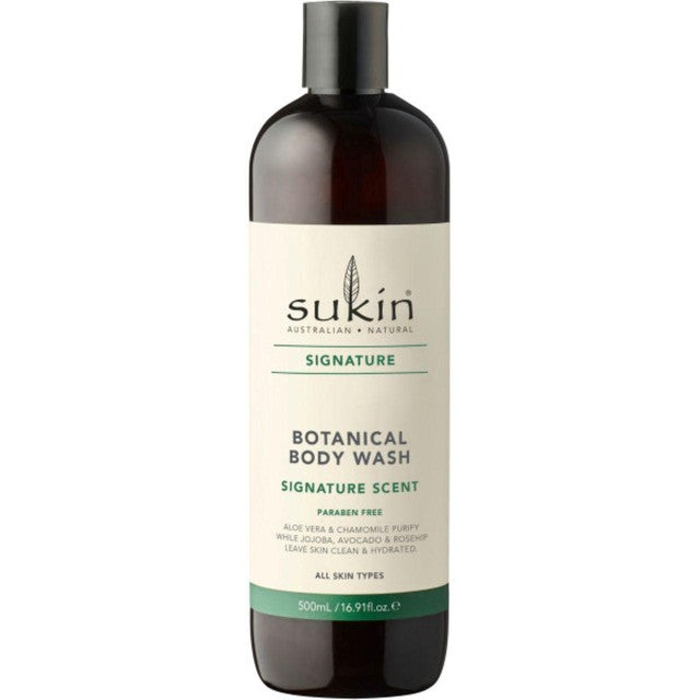 Sukin body wash sensitive scent 500ml, UK version