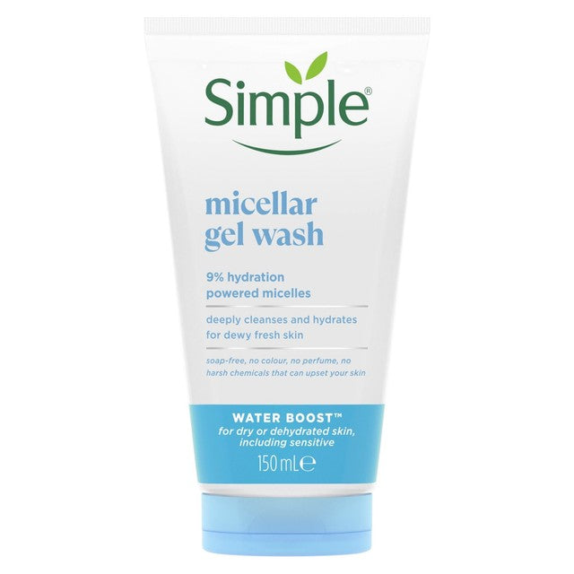 Simple Water Boost Micellar Gel Wash 150ml (British brand)