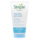 Simple Water Boost Micellar Gel Wash 150ml (British brand)