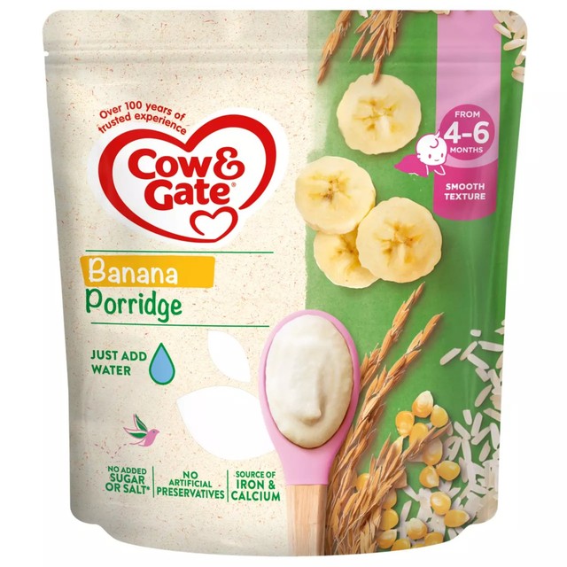 Cow & Gate banana porridge infant cereal 125g - British product