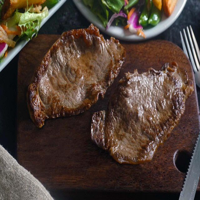 Turf & Clover dünn geschnittene Rinderhüftsteaks, 4er-Pack, 600g (britische Marke)