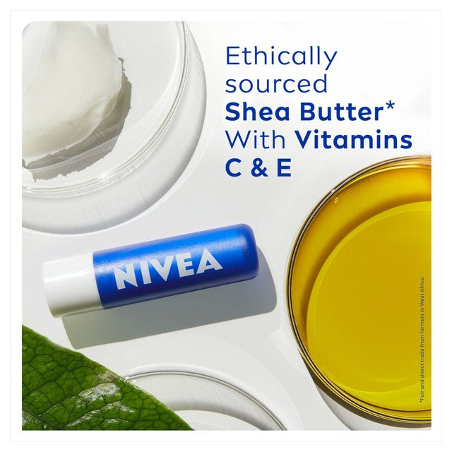 Nivea lip balm duo pack 2 x 4.8g, imported from the UK