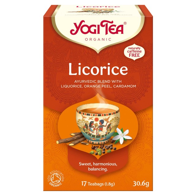 Yogi Tea licorice herbal tea bags 17 bags (British brand)