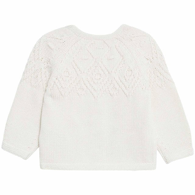 M&S patterned cardigan cream 12-18 months, imported from the UK