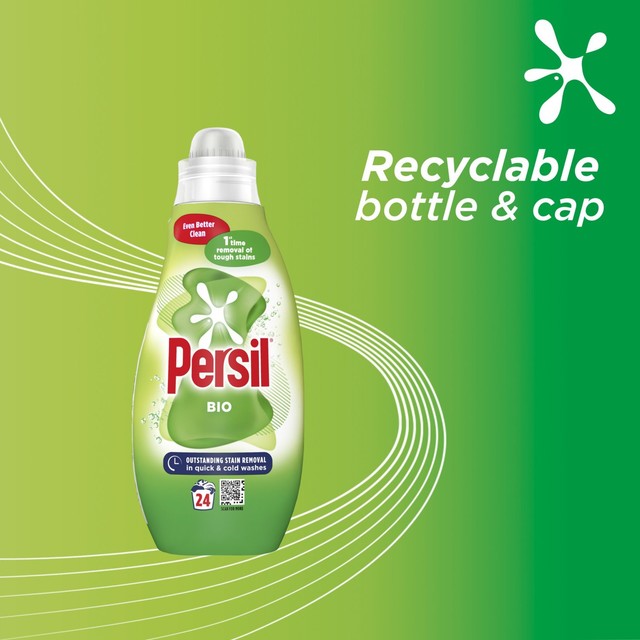 Persil Bio laundry liquid detergent 648ml, imported from the UK