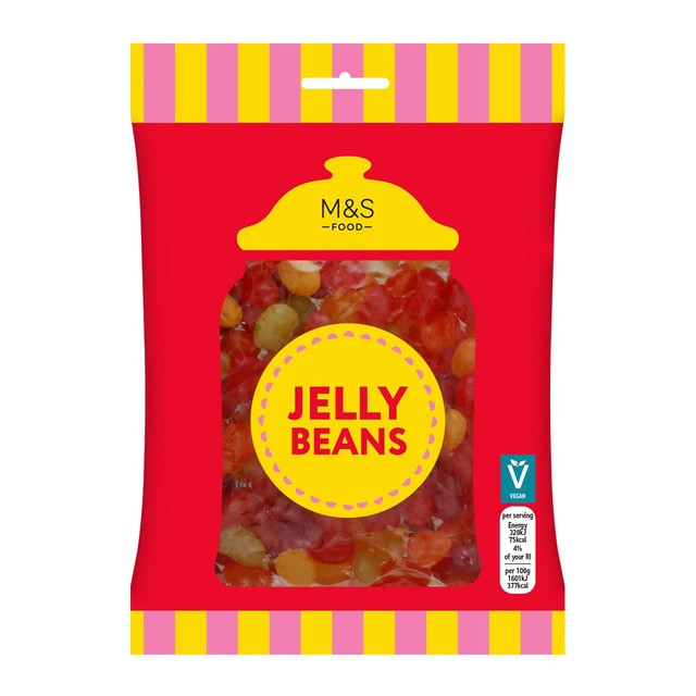 M&S Jelly Beans Fruit Flavour 180g, imported from the UK