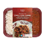 M&S chilli con carne with rice 450g, imported from the UK