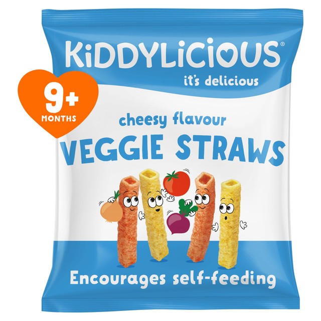Kiddylicious cheesy flavoured veggie straws 12g, UK version