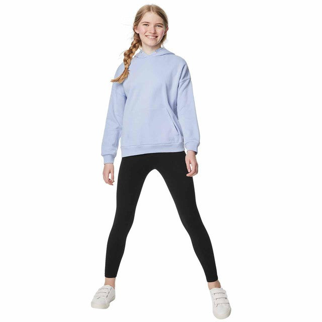 M&S Girls Cotton Rich Leggings in Black, size 11-12 years, imported from the UK