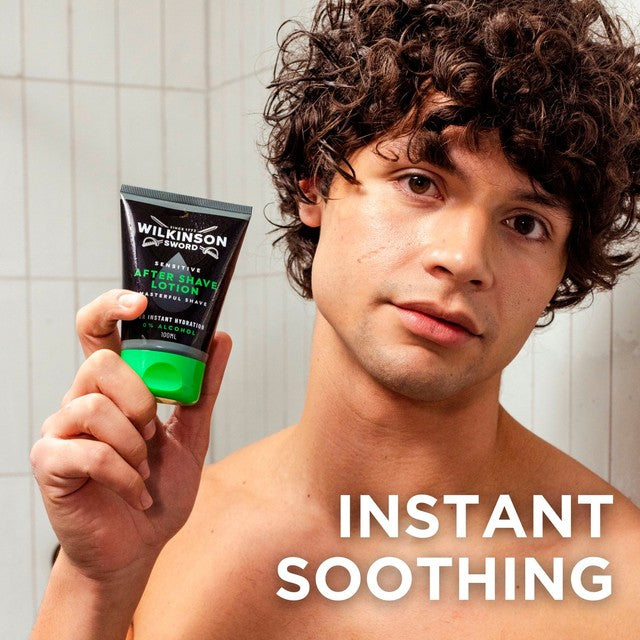Wilkinson Sword sensitive aftershave lotion 100ml (British brand)