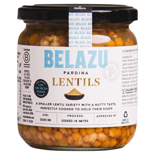 Belazu Pardina lentils in brine 370g - British product