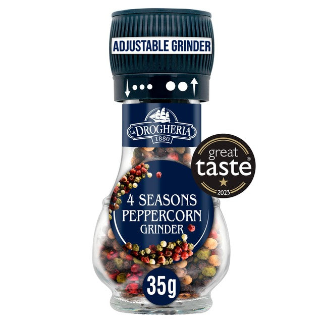 La Drogheria 4 seasons peppercorn mill grinder 35g, UK version