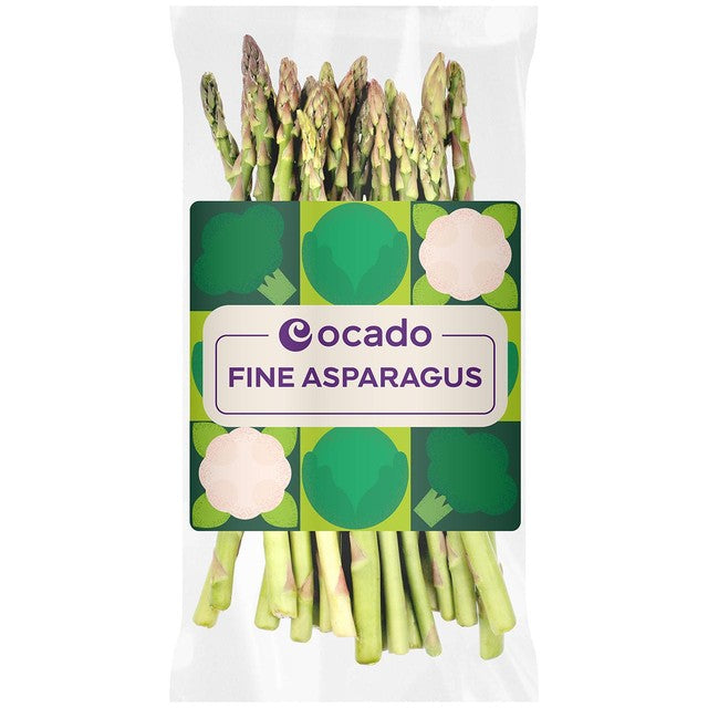 Ocado fine asparagus 125g, imported from the UK