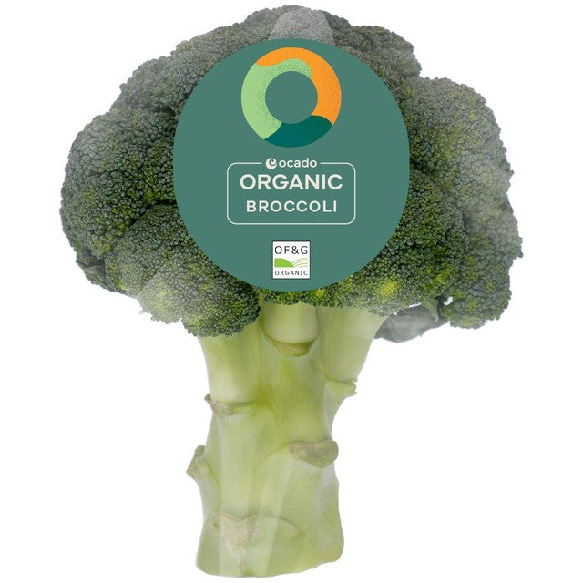 Ocado organic broccoli 335g, imported from the UK