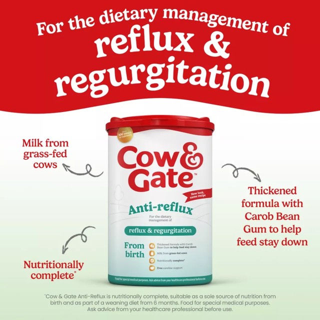 Cow & Gate Anti-Reflux baby milk formula 800g, UK version