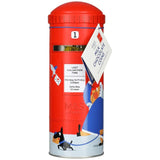 M&S milk chocolate coins in postbox tin 120g, imported from the UK