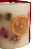 M&S botanical candle red, imported from the UK