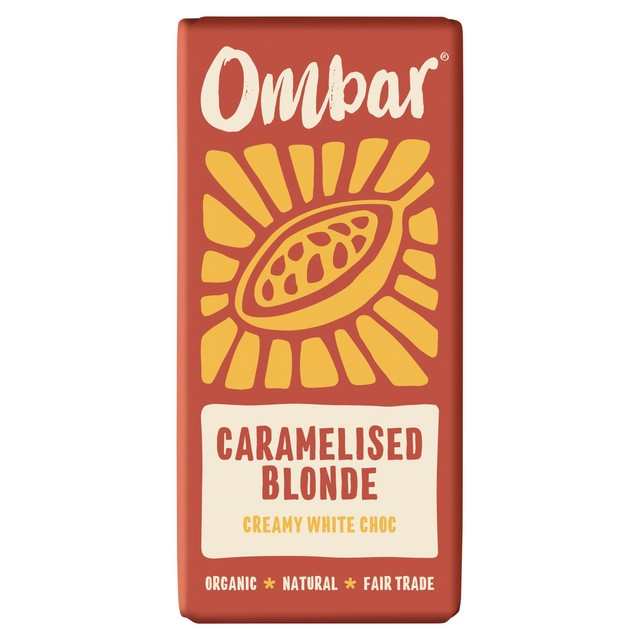 Mood Foods blonde caramelised white chocolate bar 70g, imported from the UK