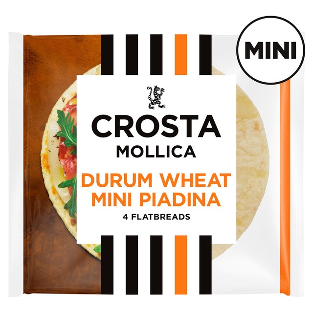 Crosta Mollica Mini Piadina Durum Wheat 100g, imported from Italy