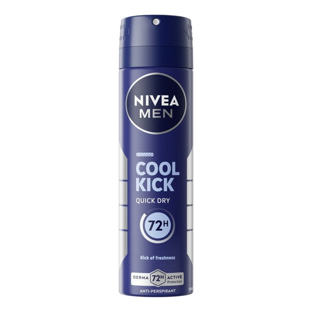 Nivea Men Cool Kick Anti-perspirant Spray 150ml, imported from the UK