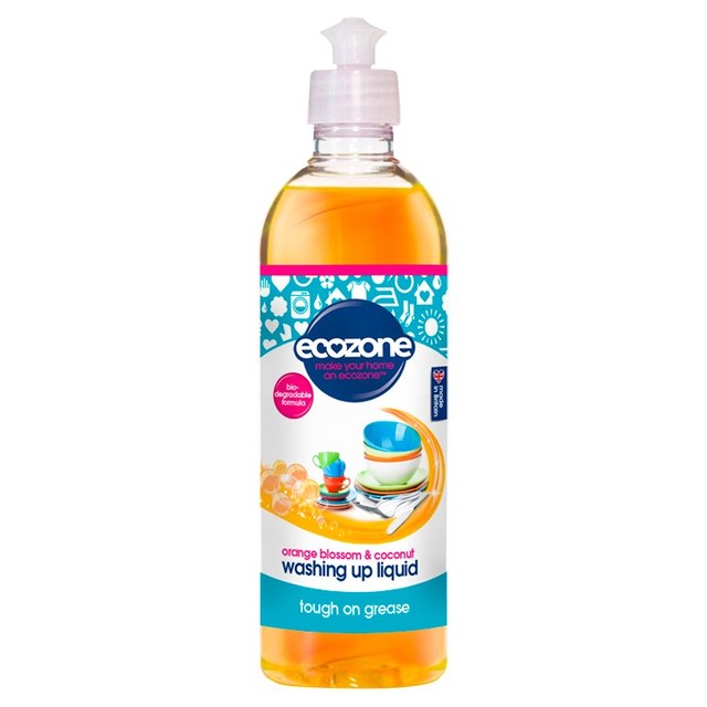 Ecozone concentrated washing up liquid Orange Blossom & Coconut 500ml - British product