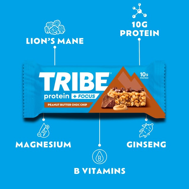 TRIBE protein bar peanut butter chocolate chip 60g (British brand)