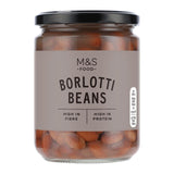 M&S Borlotti Beans in water jar (British brand)