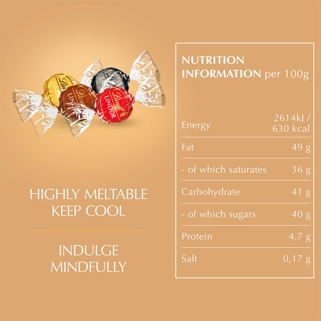 Lindt assorted chocolate truffles 337g box, UK version