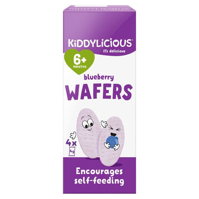 M&S Kiddylicious Blueberry Mini Wafers Baby Snacks 4 x 4g- Buy online at McGrocer
