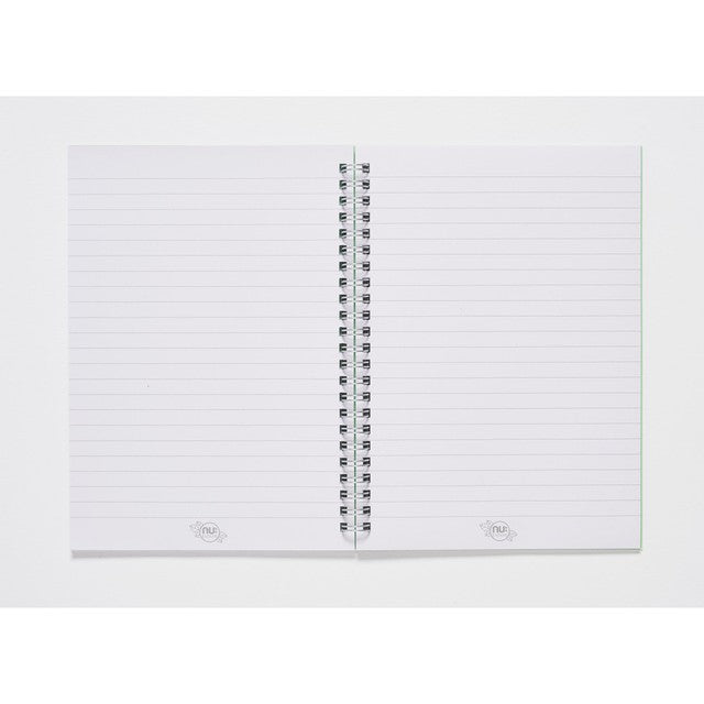 Nuco Tropical Green A5 Wiro Notebook 160 pages, imported from the UK