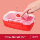 Sistema microwave heat and eat container set 3 pack with 2 x 525ml and 1 x 1.25L containers (British brand)
