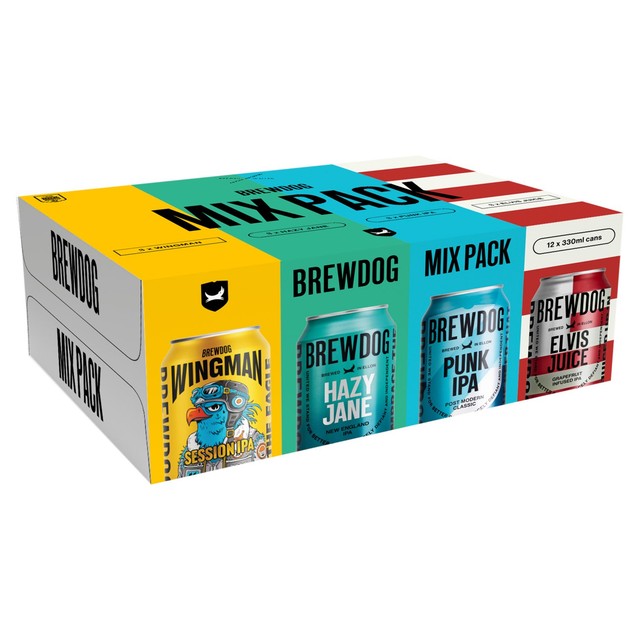 BrewDog mixed beer pack 12 x 330ml - British product
