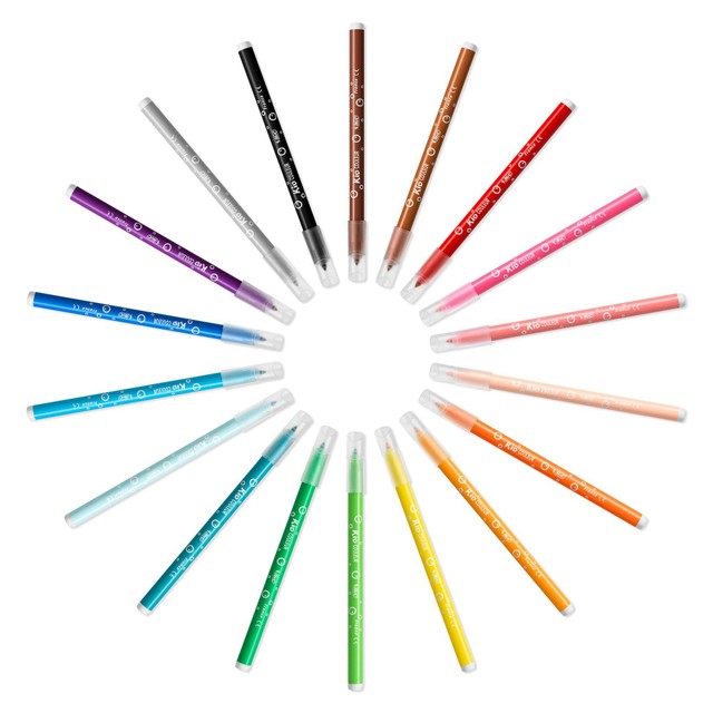BIC colouring felt pens assorted colours 18 pack - British product