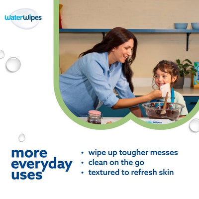 مناديل مبللة للأطفال والرضع WaterWipes Sensitive+، عبوة 3 (180 منديلًا)