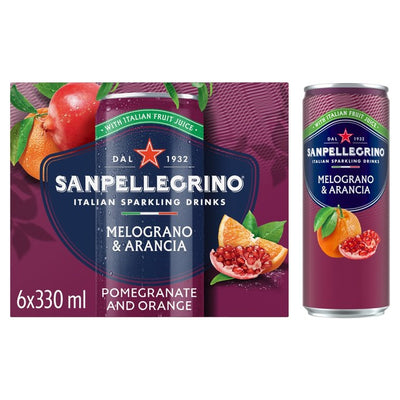 San Pellegrino Granatapfel & Orange Sprudelndes Fruchtgetränk 6 x 330ml