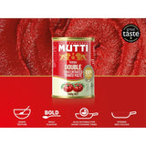 Mutti double concentrate tomato puree 140g, imported from the UK