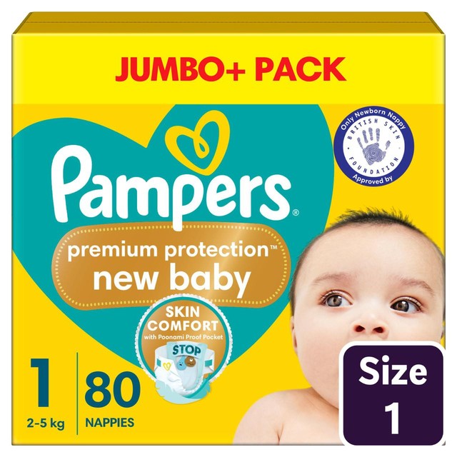 Pampers New Baby nappies Size 1 pack, imported from the UK