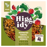 Higgidy vegan quiche marinated tomato, broccoli and spinach 400g, UK version