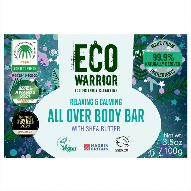 Little Soap Company Eco Warrior body soap bar 100g - British product
