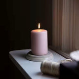 Liljeholmens pillar candle dusty pink 68x100mm, imported from the UK