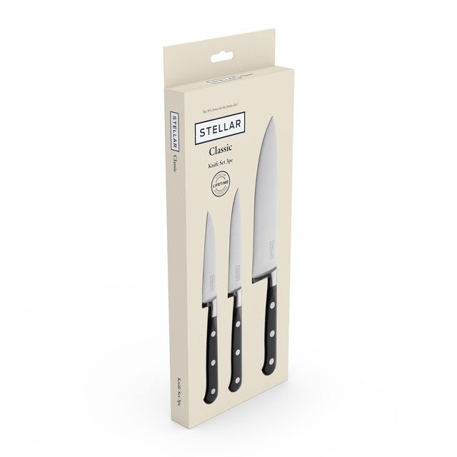Stellar Classic 3 piece knife set (British brand)