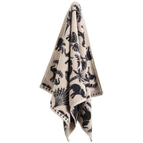 M&S geometric charcoal bath towel (British brand)