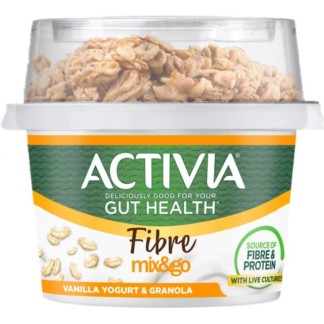 Activia vanilla and granola yogurt breakfast pot 165g - British product