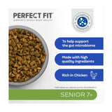 Perfect Fit Senior Dry Cat Food Chicken 750g, imported from the UK