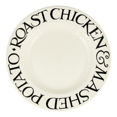 M&S Emma Bridgewater Black Toast Roast Chicken Earthenware Plate 10 1/2 Inch- Buy online at McGrocer