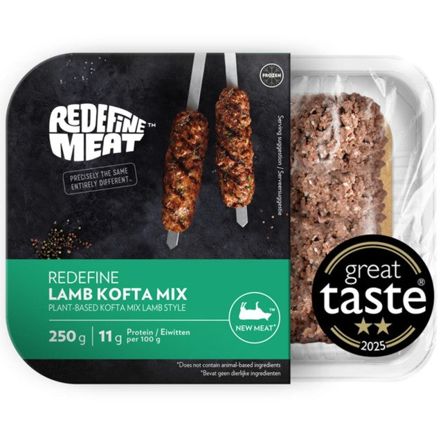 Redefine Meat plant-based kofta mix lamb style 250g, imported from the UK