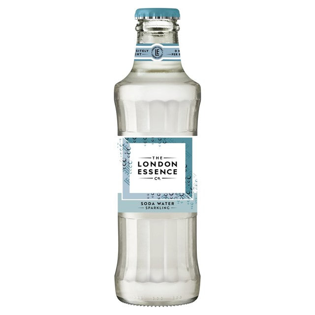 London Essence Co soda water 24 x 200ml UK version