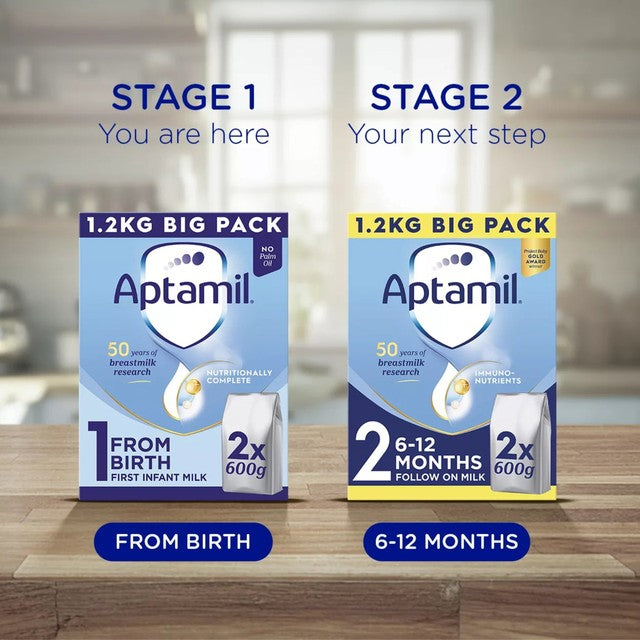 Aptamil first infant milk formula powder 1200g - British product